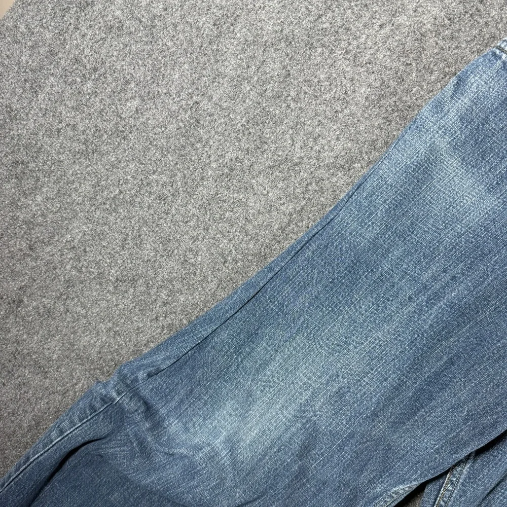 Levis 569 Loose Straight Leg Jeans Blue Denim Medium Wash Mens 38x34 **Read